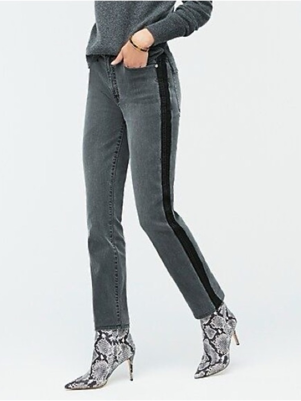 J. Crew Vintage Straight Jean With Released Side Seams Sz 27 Stretch